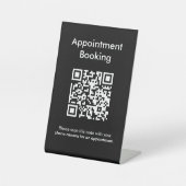 Terminabrechnung QR-Code Sockelschild (Vorderseite)