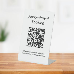 Terminabrechnung QR-Code Sockelschild