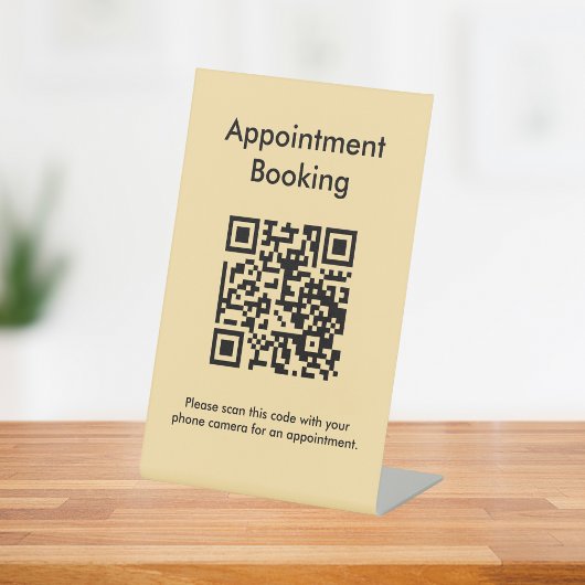 Terminabrechnung QR-Code Sockelschild
