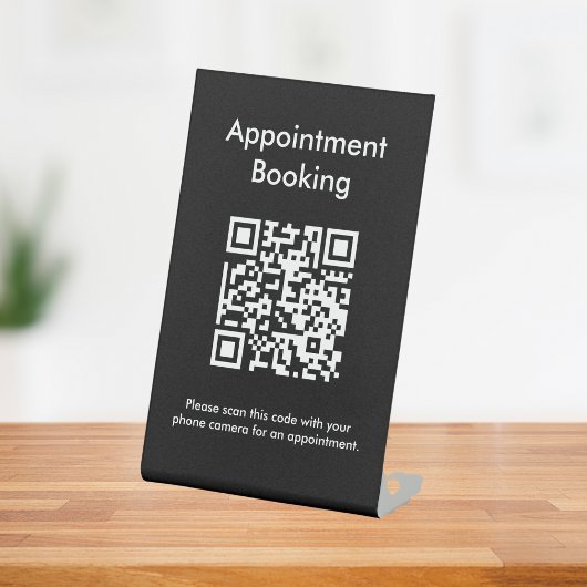 Terminabrechnung QR-Code Sockelschild