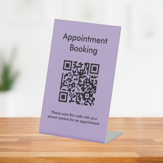 Terminabrechnung QR-Code Sockelschild