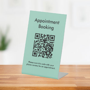 Terminabrechnung QR-Code Sockelschild