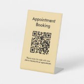 Terminabrechnung QR-Code Sockelschild (Vorderseite)