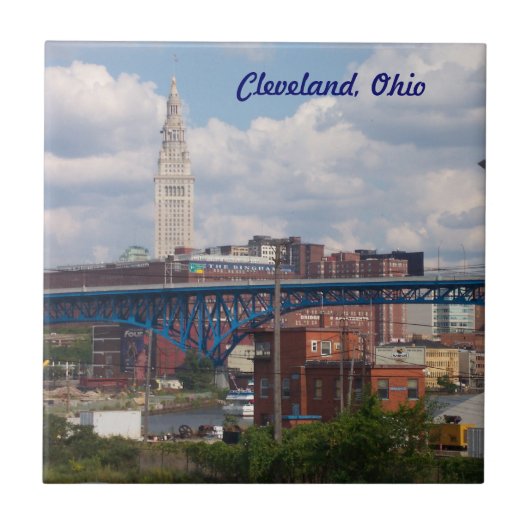 Terminal Tower Cleveland Decorative Tile Fliese (Vorderseite)