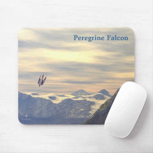 Terminal Velocity Peregrine Falcon Mousepad (Mit Mouse)