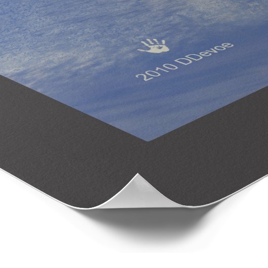 Terminal Velocity Peregrine Falcon Poster (Ecke)