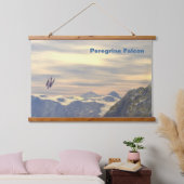 Terminal Velocity Peregrine Falcon Wandteppich Mit Holzrahmen (Schlafzimmer)