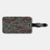 Terminalmuster des Entwicklers Gepäckanhänger (Rückseite horizontal)