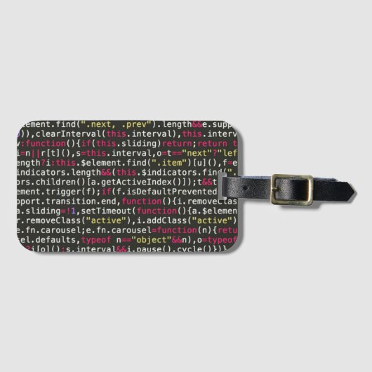 Terminalmuster des Entwicklers Gepäckanhänger (Vorderseite (Horizontal))