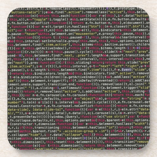 Terminalmuster des Entwicklers Getränkeuntersetzer (Vorderseite)