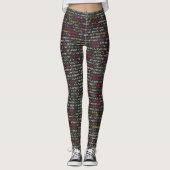 Terminalmuster des Entwicklers Leggings (Vorderseite)