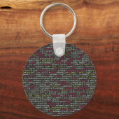 Terminalmuster des Entwicklers Schlüsselanhänger (Vorderseite)