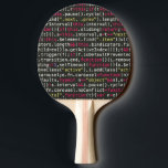 Terminalmuster des Entwicklers Tischtennis Schläger<br><div class="desc">Verwandeln Sie Ihr Leben über das Programmieren hinaus! Das Terminal ist der Ort, an dem Entwickler die meiste Zeit verbringen, umgeben von Befehlen, Codes und Fehlern. Also warum macht es nicht noch mehr Spaß mit diesem am Terminal entworfenen Tischtennis Paddel? Unsere Computer Terminal Designs bringen nicht nur Ihre Leidenschaft für...</div>