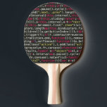 Terminalmuster des Entwicklers Tischtennis Schläger<br><div class="desc">Verwandeln Sie Ihr Leben über das Programmieren hinaus! Das Terminal ist der Ort, an dem Entwickler die meiste Zeit verbringen, umgeben von Befehlen, Codes und Fehlern. Also warum macht es nicht noch mehr Spaß mit diesem am Terminal entworfenen Tischtennis Paddel? Unsere Computer Terminal Designs bringen nicht nur Ihre Leidenschaft für...</div>