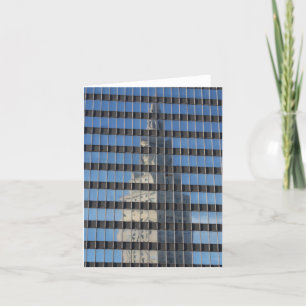 "Terminalturm - reflektiert" - Gruß Karte