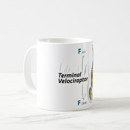 TerminalVelociraptor Kaffeetasse (Vorderseite Links)