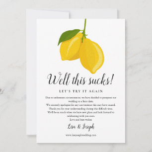 Terminänderung Verschoben Abgesagt Lemons Foto Save The Date