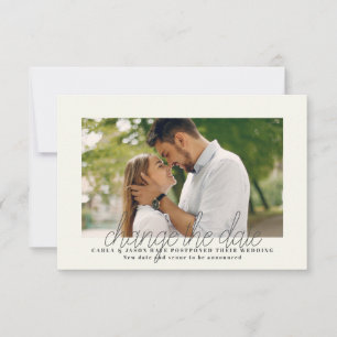 Terminänderungs-Foto-Ankündigungskarte Ankündigung