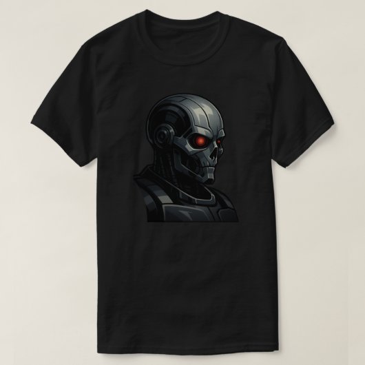Terminator Skull Power Force Graphic Design Cool  T-Shirt (Design vorne)