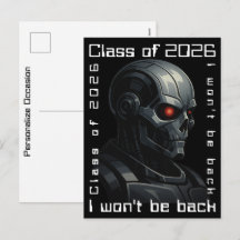 Terminator-Totenschädel-Abschlussklasse 2026 Desig