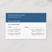 Termine für mehrere Standorte Termine Visitenkarte (Vorderseite)