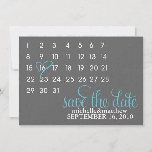 Termine Save the Date Hochzeiten Einladung (Vorderseite)