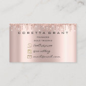 Terminierung Erinnerung Word Map Händler Finanzier Visitenkarte (Rückseite)