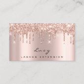 Terminierungskarte Lashes Glitzer Tropfen Parken M Terminkarte (Vorderseite)