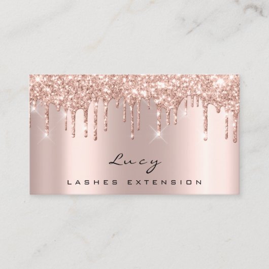 Terminierungskarte Lashes Glitzer Tropfen Parken M Terminkarte (Vorderseite)