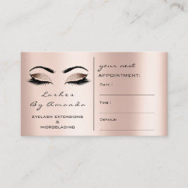 Terminierungskarte Makeup Artist Black Rose Lashes Terminkarte