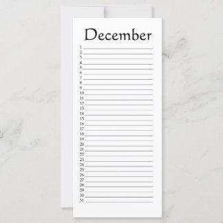 Terminkalender Dezember