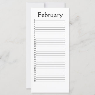 Terminkalender Februar