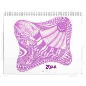 Terminkalender für abstrakte Designs Zeichnungen v Kalender (Titelbild)