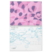 Terminkalender für abstrakte Designs Zeichnungen v Kalender (Feb 2026)