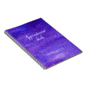 Terminkalender für Violett-Friseur Notizblock (Rechte Seite)