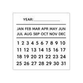 Terminkalender Gummistempel (Prägung)