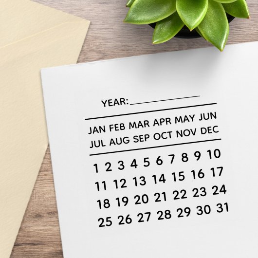 Terminkalender Gummistempel