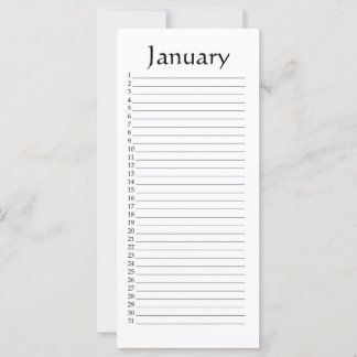 Terminkalender Januar