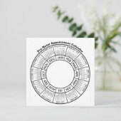 Terminkalender Postkarte (Stehend Vorderseite)