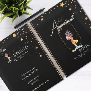 Terminkalender Schwarzes Gold Schönheit Yoga-Salon Planer