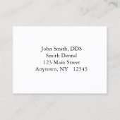 Terminkarte (Rückseite)