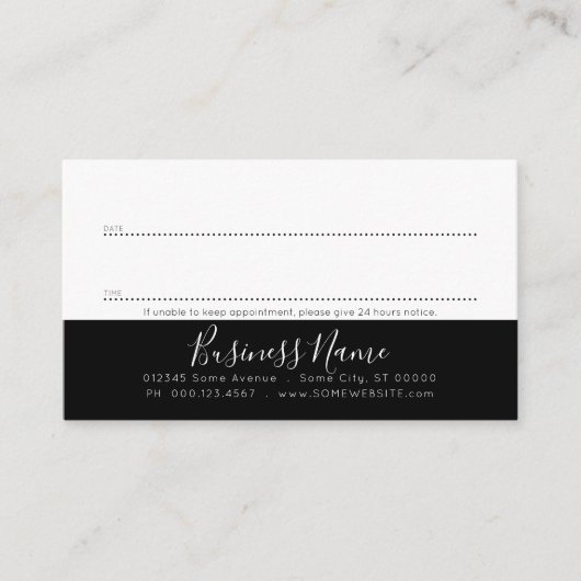 Terminkarte (Vorderseite)