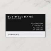 Terminkarte (Rückseite)