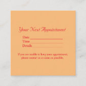 Terminkarte (Vorderseite)