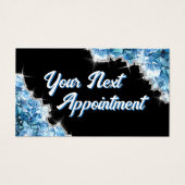 Terminkarte für Blaukristalle (Vorderseite)