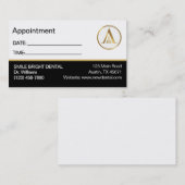 Terminkarte für das berufliche Firmenlogo Visitenkarte (Vorne/Hinten)