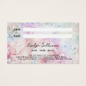 Terminkarte für den Glitzer des Irisierenden Aquar (Rückseite)