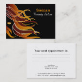 Terminkarte für die Haarstühle (Vorne/Hinten)