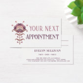 Terminkarte für die lila Volkskunst Blume (Schreibtisch)