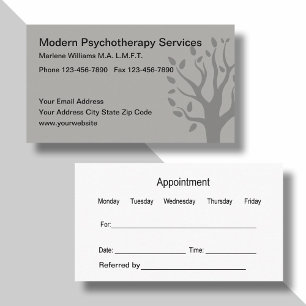 Terminkarte für die moderne Psychotherapie